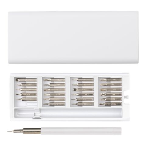 Set de tournevis en ABS et métal blanc | sans marquage | non disponible | non disponible