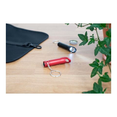 Porte-clés torche 3 LEDS bleu cobalt | sans marquage | non disponible | non disponible