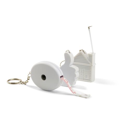 Porte-clés mètre ruban blanc | sans marquage | non disponible | non disponible