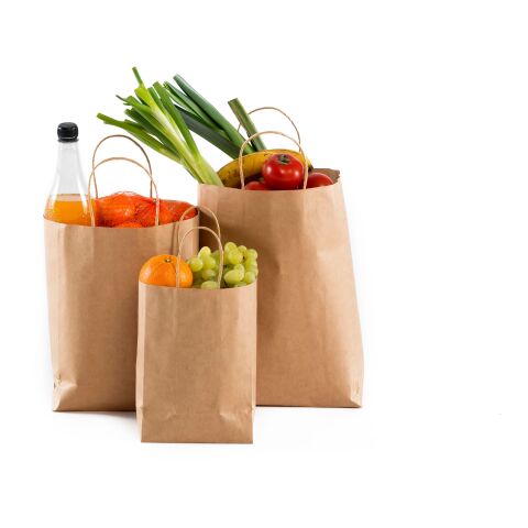 Sac en papier 130g/m², grand modèle. marron | sans marquage | non disponible | non disponible