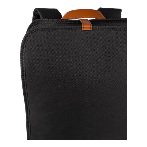 Sac à dos porte-ordinateur en polyester rPET Ralf noir | sans marquage | non disponible | non disponible