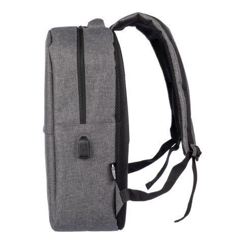Sac à dos porte-ordinateur en rPET Henrik gris | sans marquage | non disponible | non disponible