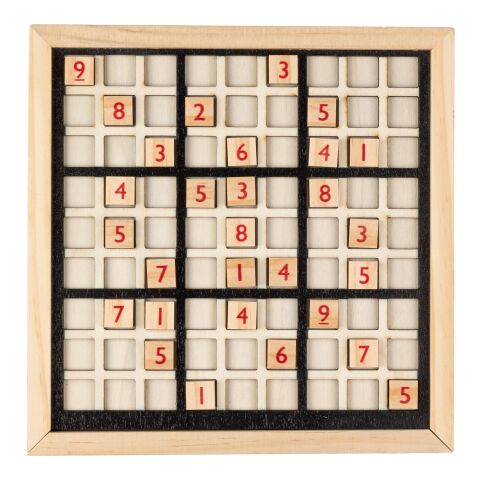 Jeu de sudoku en bois Christa marron | sans marquage | non disponible | non disponible