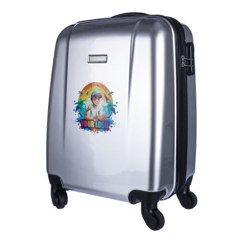 Trolley avec coque rigide en ABS. gris | sans marquage | non disponible | non disponible