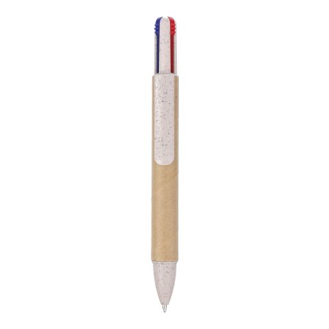 Stylo à bille en carton recyclé Debra rouge | sans marquage | non disponible | non disponible