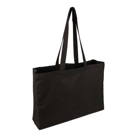 Sac shopping en coton Oeko-Tex 280 g/m2 Hugh noir | sans marquage | non disponible | non disponible