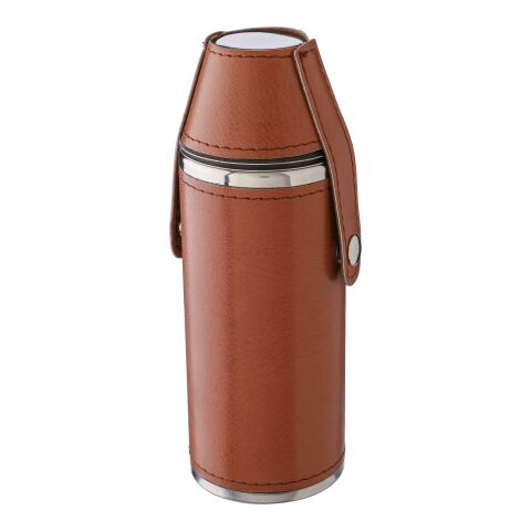Gourde de 230 ml en acier inoxydable recyclé Brock marron | sans marquage | non disponible | non disponible