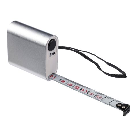 Mètre-ruban de 3 m en aluminium Frances argent | sans marquage | non disponible | non disponible