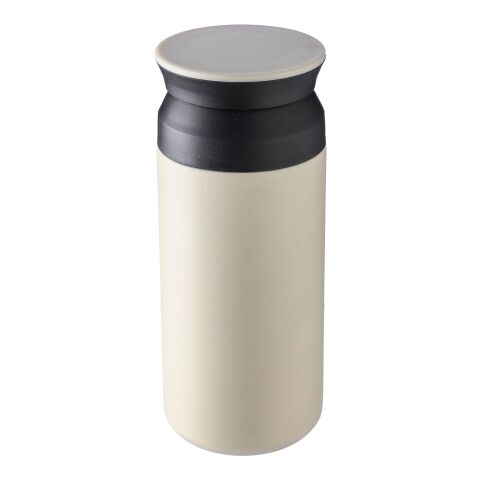 Mug double paroi en acier inoxydable Gwen noir | sans marquage | non disponible | non disponible