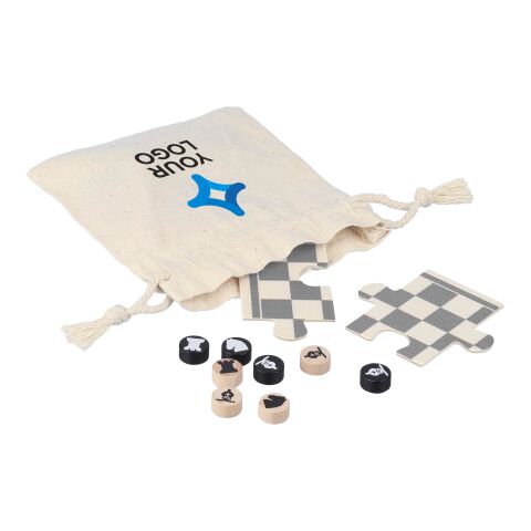 Jeu d&#039;échecs et de dames en bois Hank marron | sans marquage | non disponible | non disponible