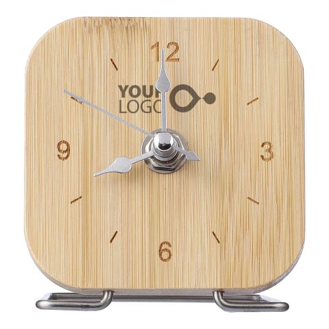 Horloge de bureau en bambou Jenny marron | sans marquage | non disponible | non disponible