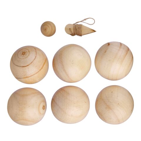 Ensemble de jeu de boules en bois Quillian marron | sans marquage | non disponible | non disponible