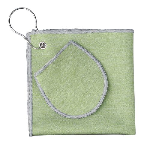 Serviette de golf en rPET Idris vert clair | sans marquage | non disponible | non disponible