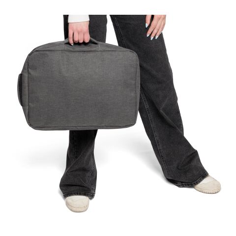 Sac à dos porte-ordinateur en rPET 300D Eulalia gris | sans marquage | non disponible | non disponible