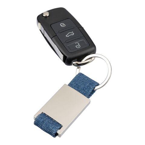 Llavero de tela vaquera Ori bleu | sans marquage | non disponible | non disponible