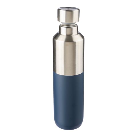 Botella termo de acero inox. reciclado (600 ml) Esen bleu | sans marquage | non disponible | non disponible