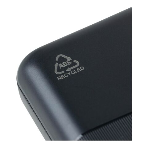 Power bank en ABS recyclé Rayen noir | sans marquage | non disponible | non disponible
