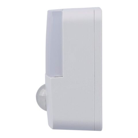 Lampe rechargeable avec détecteur en ABS recyclé Ari blanc | sans marquage