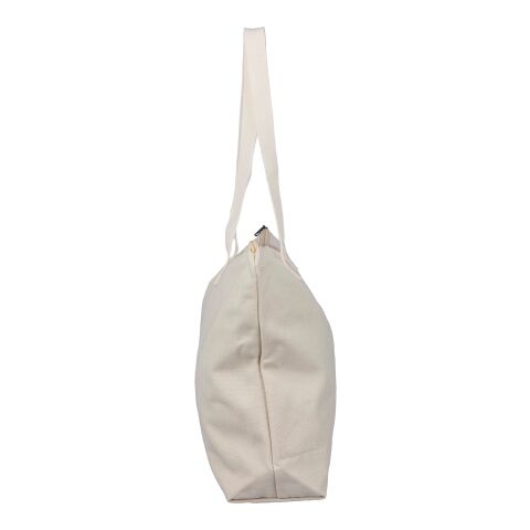 Sac shopping en polycoton recyclé 330 g/m2 Malina beige | sans marquage