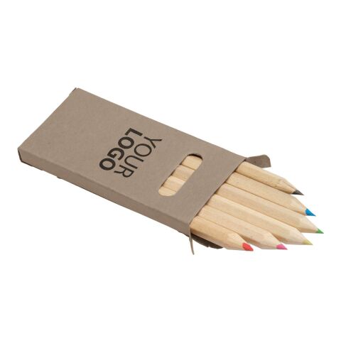 Set de 6 crayons de couleur. gris | sans marquage | non disponible | non disponible