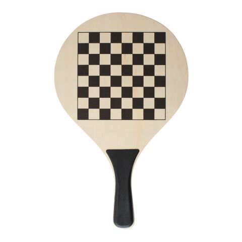 Set de 2 raquettes de plage en bois Colby noir | sans marquage | non disponible | non disponible