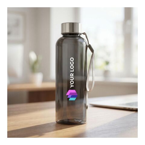 Bouteille en plastique et lanière - 500 ml bleu cobalt | sans marquage | non disponible | non disponible