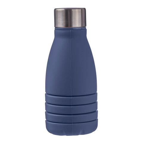 Gourde pliable de 550 ml en silicone Erin bleu cobalt | sans marquage | non disponible | non disponible