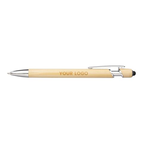 Stylo bille en bambou Manuela marron | sans marquage | non disponible | non disponible