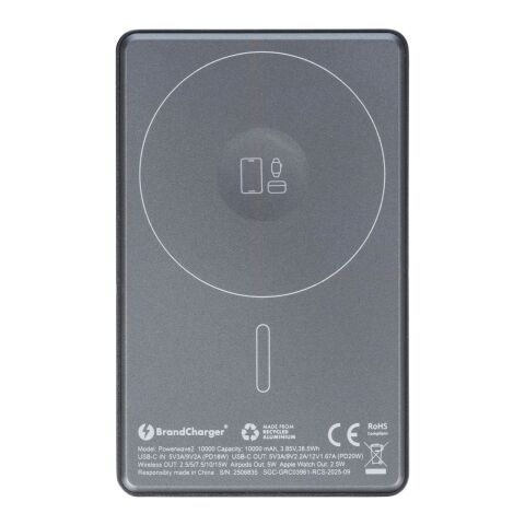 BrandCharger batterie externe Powerwave 2 | Recyclée | 10 000 mAh gris
