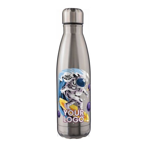 Gourde isotherme en acier inoxydable recyclé de 500 ml Clifford blanc