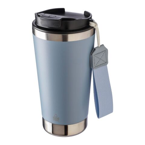 Mug isotherme en acier inoxydable recyclé Kayla blanc