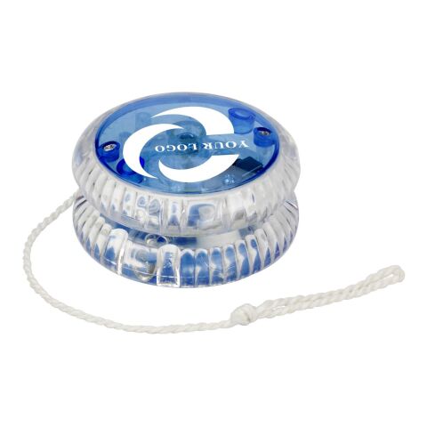 Yoyo lumineux en plastique translucide. rouge