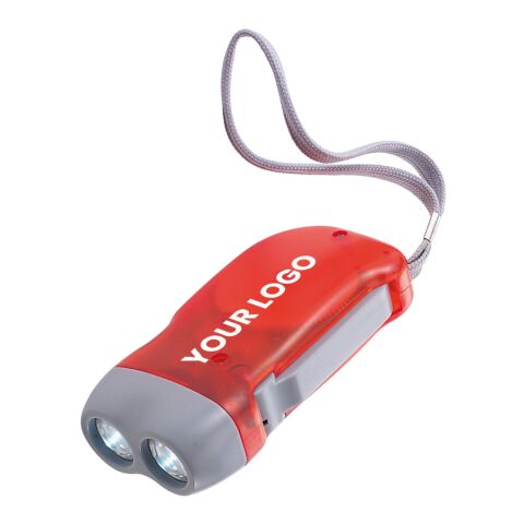 Lampe de poche dynamo argent