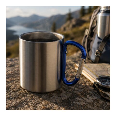 Mug double paroi 185 ml en acier inoxydable noir