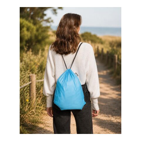 Sac à dos en polyester rPET 210D Calix orange