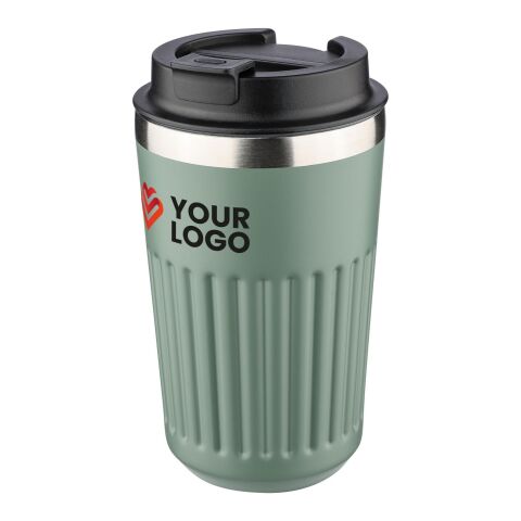 Mug double paroi en acier inoxydable recyclé de 400 ml Chiara bleu