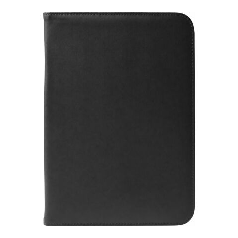 Conférencier A4 zippé en PU bleu