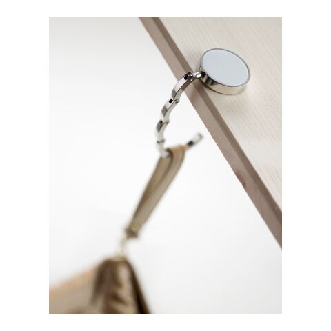 Accroche sac en métal blanc