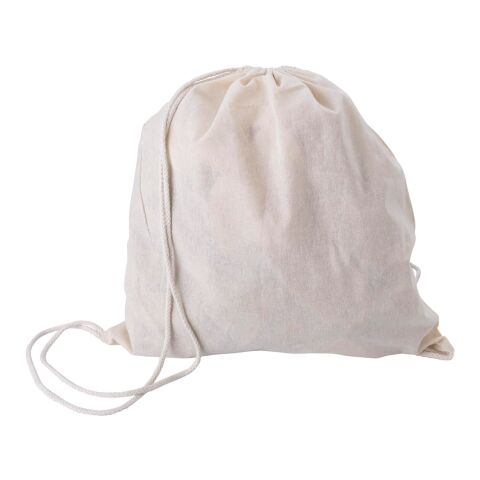 Sac à dos en coton 120 g/m2 beige