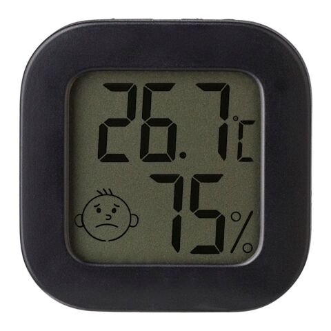 Hygromètre et thermomètre en ABS Kinsley noir