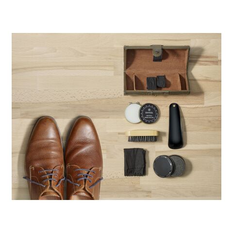Set de cirage de 5 pièces marron | sans marquage | non disponible | non disponible