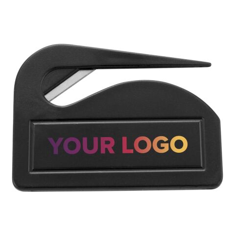 Ouvre-lettre en plastique. noir | sans marquage | non disponible | non disponible