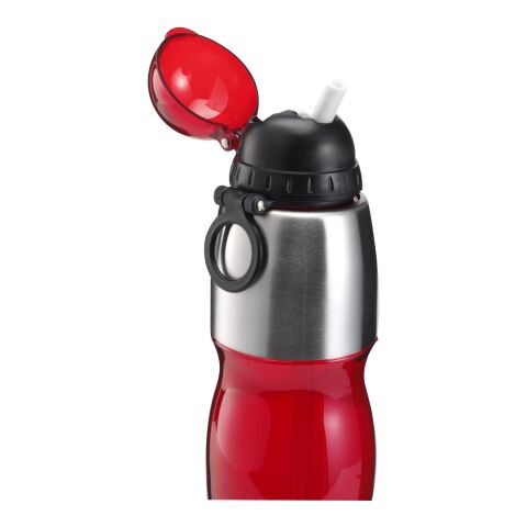 Gourde de sport avec paille - 800 ml rouge | sans marquage | non disponible | non disponible