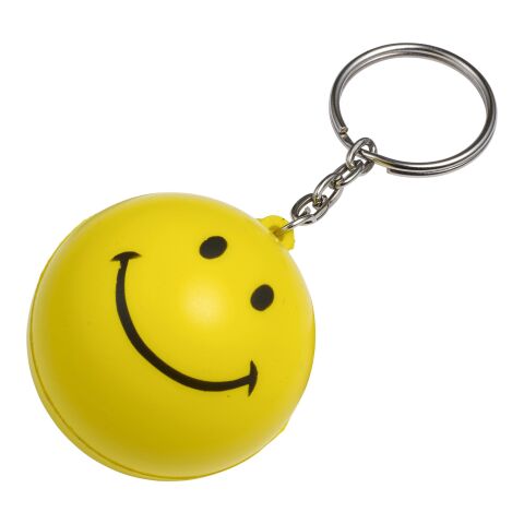 Porte-clés anti-stress en PU. jaune | sans marquage | non disponible | non disponible
