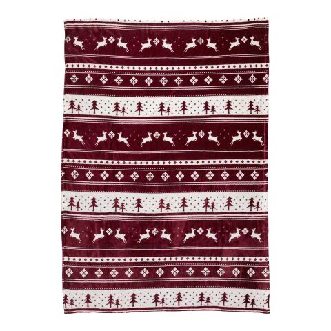 Plaid polaire en flanelle (260 g/m2) rouge foncé | sans marquage | non disponible | non disponible