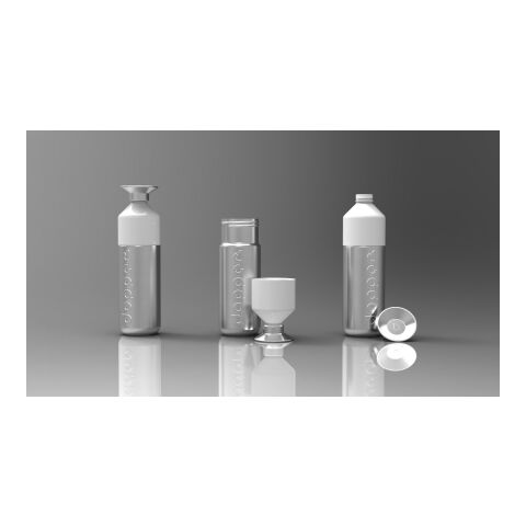 Dopper Steel 800 ml argent/blanc | sans marquage | non disponible | non disponible
