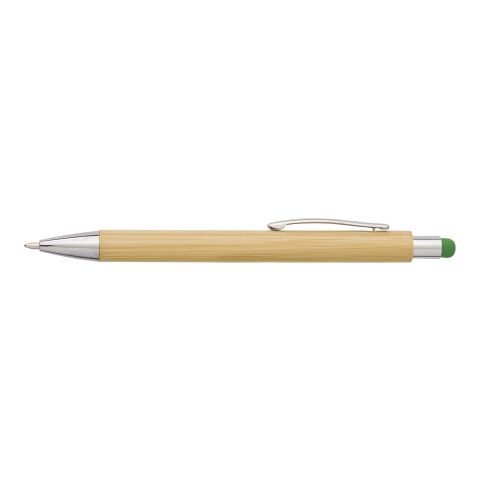 Stylo bille en bambou et plastique, mine noire rouge | sans marquage | non disponible | non disponible