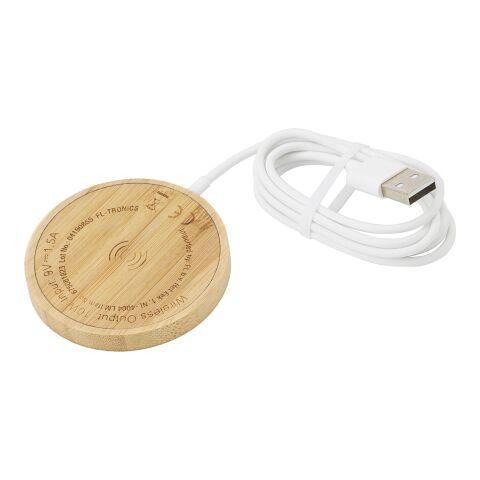 Chargeur à induction en bambou marron clair | sans marquage | non disponible | non disponible