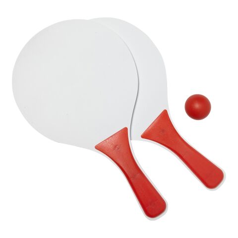 Set de 2 raquettes de plage rouge | sans marquage | non disponible | non disponible