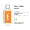 Bouteille de 50 ml - Gel pour le nettoyage des mains - Body Label Transparent | sans marquage